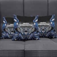 Aotearoa Tuwharetoa Pillow Cover Maori Tribal Navy Paua Shell Pattern DT05 - Polynesian Pride