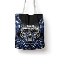 Aotearoa Tuwharetoa Tote Bag Maori Tribal Navy Paua Shell Pattern DT05 - Polynesian Pride