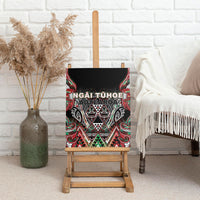 Aotearoa Ngai Tuhoe Canvas Wall Art Maori Tribal Red And Green Paua Shell Pattern DT05 - Polynesian Pride