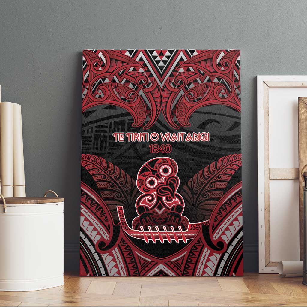 New Zealand Waitangi Day Canvas Wall Art Te Tiriti O Waitangi 1840 - Polynesian Pride