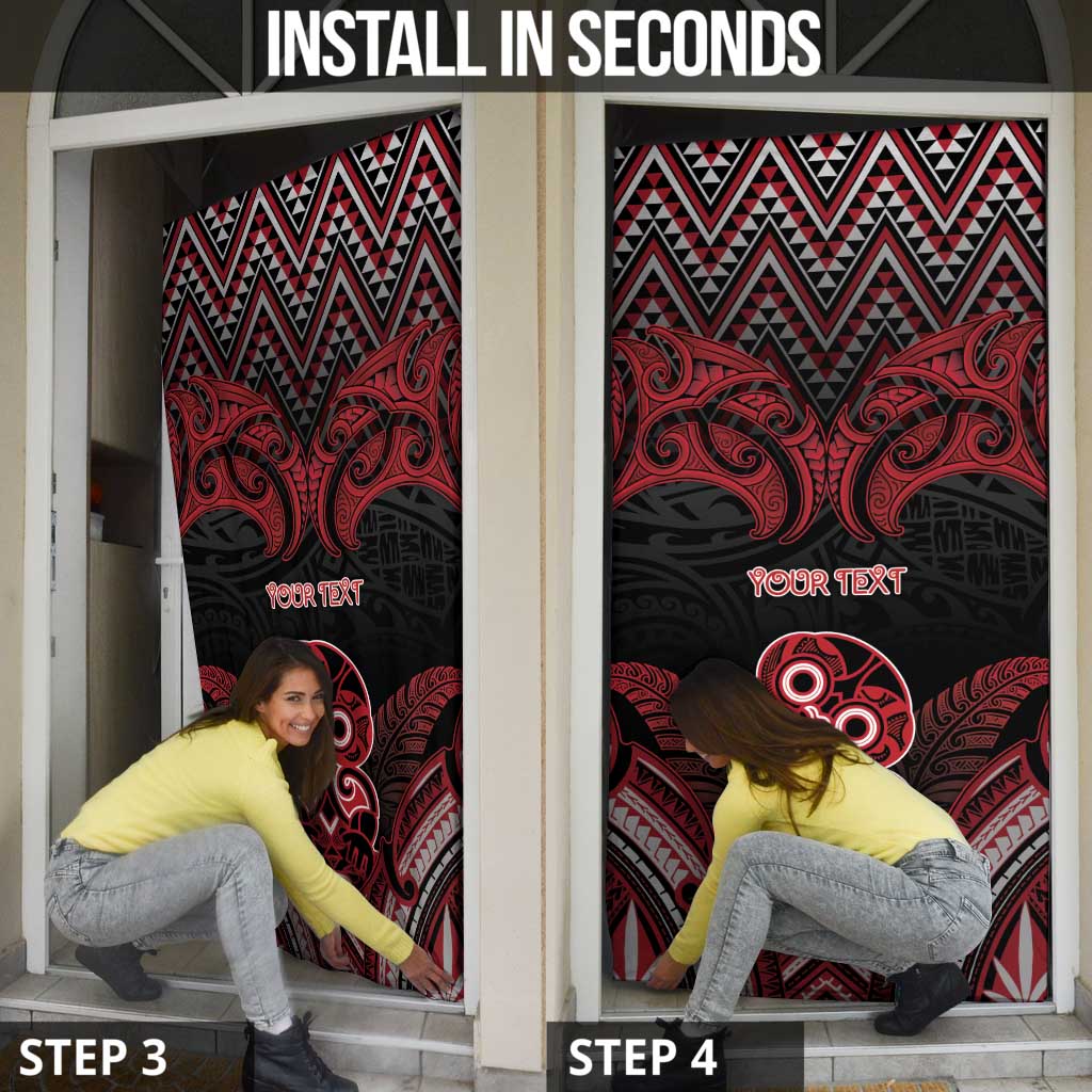 Personalised New Zealand Waitangi Day Door Cover Te Tiriti O Waitangi 1840 DT05 - Polynesian Pride
