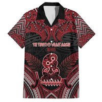 Personalised New Zealand Waitangi Day Family Matching Off Shoulder Maxi Dress and Hawaiian Shirt Te Tiriti O Waitangi 1840 - Polynesian Pride