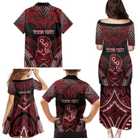 Personalised New Zealand Waitangi Day Family Matching Puletasi and Hawaiian Shirt Te Tiriti O Waitangi 1840 - Polynesian Pride