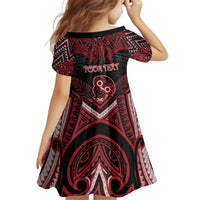 Personalised New Zealand Waitangi Day Kid Short Sleeve Dress Te Tiriti O Waitangi 1840 - Polynesian Pride