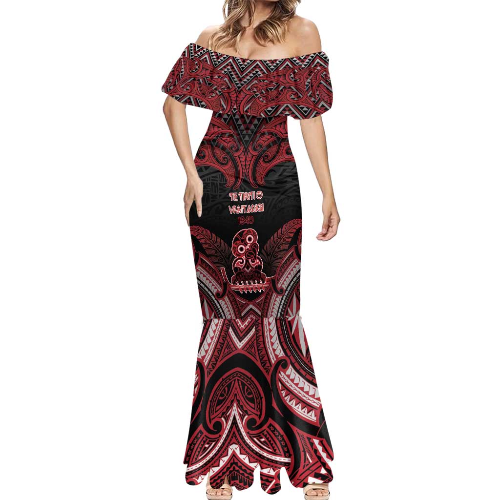 Personalised New Zealand Waitangi Day Mermaid Dress Te Tiriti O Waitangi 1840 DT05 - Polynesian Pride