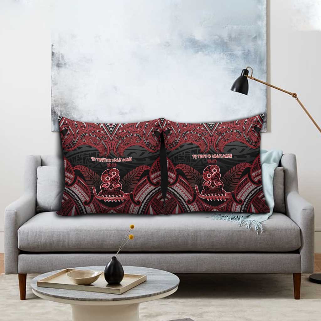 New Zealand Waitangi Day Pillow Cover Te Tiriti O Waitangi 1840 - Polynesian Pride