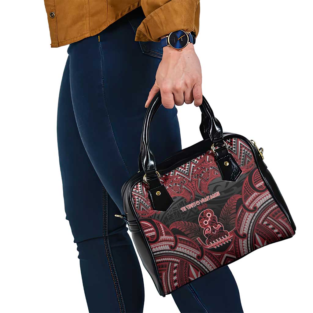 New Zealand Waitangi Day Shoulder Handbag Te Tiriti O Waitangi 1840 DT05 - Polynesian Pride