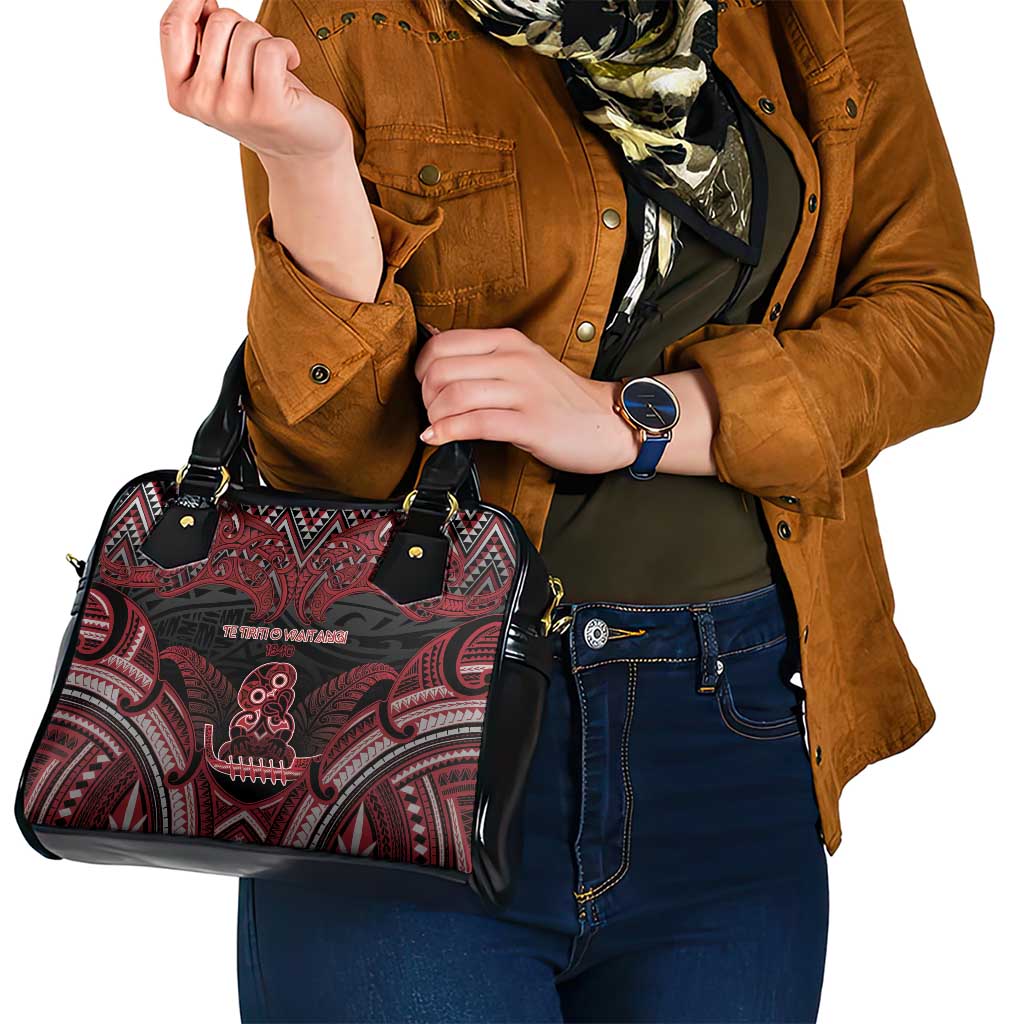New Zealand Waitangi Day Shoulder Handbag Te Tiriti O Waitangi 1840 DT05 - Polynesian Pride