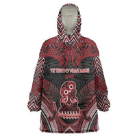 Personalised New Zealand Waitangi Day Wearable Blanket Hoodie Te Tiriti O Waitangi 1840 - Polynesian Pride