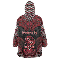 Personalised New Zealand Waitangi Day Wearable Blanket Hoodie Te Tiriti O Waitangi 1840 - Polynesian Pride