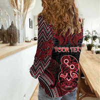 Personalised New Zealand Waitangi Day Women Casual Shirt Te Tiriti O Waitangi 1840 - Polynesian Pride