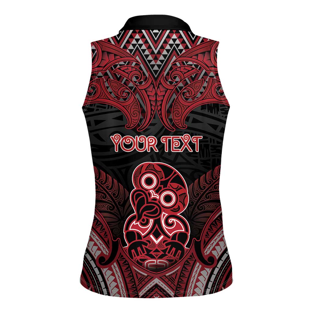 Personalised New Zealand Waitangi Day Women Sleeveless Polo Shirt Te Tiriti O Waitangi 1840 - Polynesian Pride