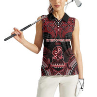 Personalised New Zealand Waitangi Day Women Sleeveless Polo Shirt Te Tiriti O Waitangi 1840 - Polynesian Pride