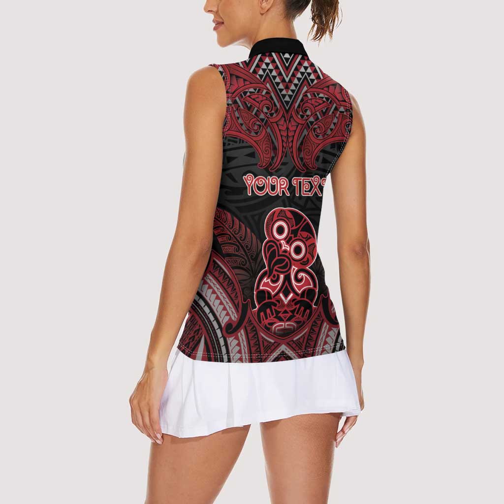 Personalised New Zealand Waitangi Day Women Sleeveless Polo Shirt Te Tiriti O Waitangi 1840 - Polynesian Pride