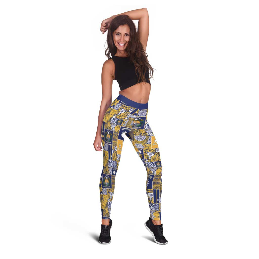 Ekamawir omo Nauru Leggings Pacific Patchwork Xmas Vibes - Polynesian Pride