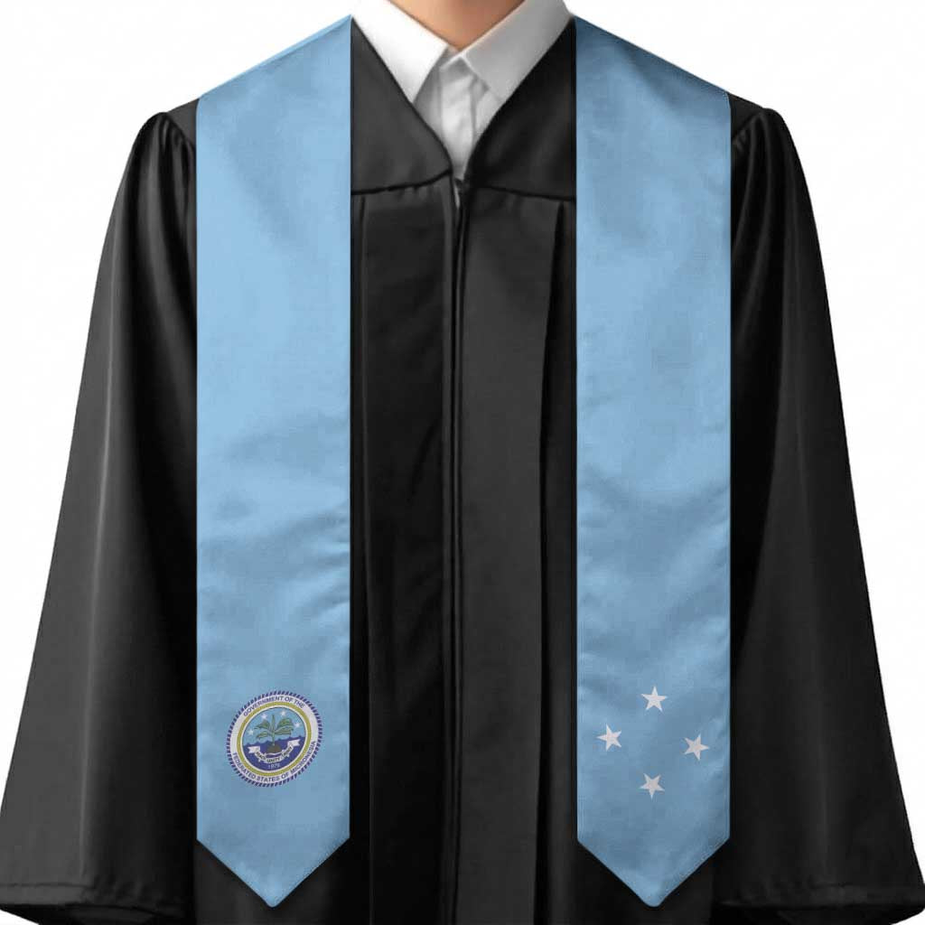 Federated States Of Micronesia Graduation Stole Flag Style