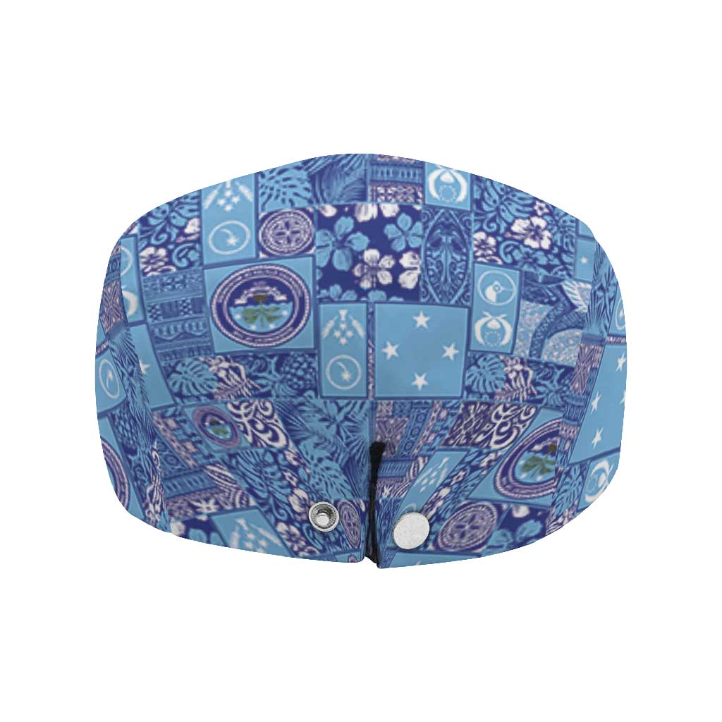 Federated States of Micronesia Merry Christmas Jeff Hat Pacific Patchwork Xmas Vibes - Polynesian Pride