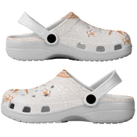 Fiji Clogs Shoes Masi Tapa Pattern Brown LT05 - Polynesian Pride