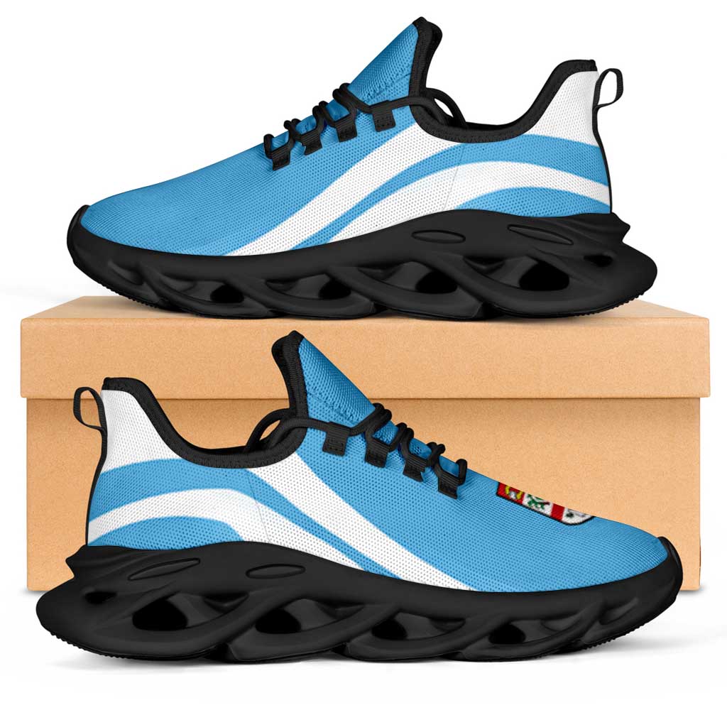 Fiji Clunky Sneakers Flag-Inspired Curve Style