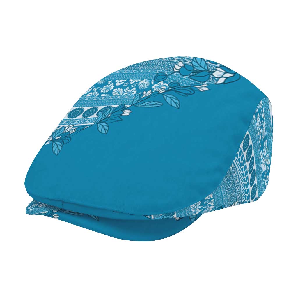 Fiji Marau na Kerisimasi Jeff Hat Aqua Tagimoucia Tapa Masi Tribal - Polynesian Pride