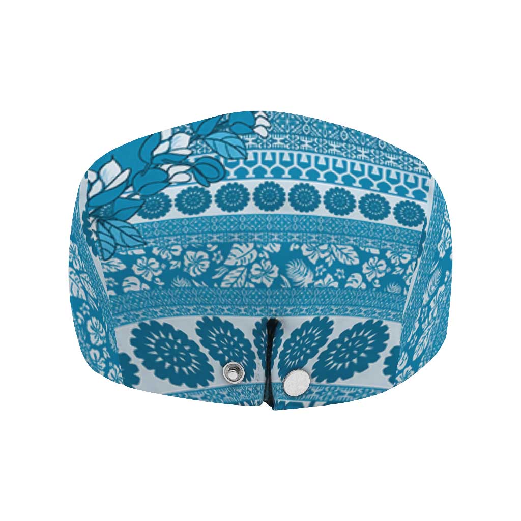 Fiji Marau na Kerisimasi Jeff Hat Aqua Tagimoucia Tapa Masi Tribal - Polynesian Pride