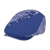 Fiji Marau na Kerisimasi Jeff Hat Blue Tagimoucia Tapa Masi Tribal - Polynesian Pride