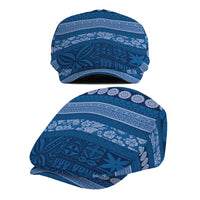Fiji Marau na Kerisimasi Jeff Hat Blue Tapa Masi Inspired Christmas - Polynesian Pride