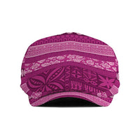 Fiji Marau na Kerisimasi Jeff Hat Pink Tapa Masi Inspired Christmas - Polynesian Pride