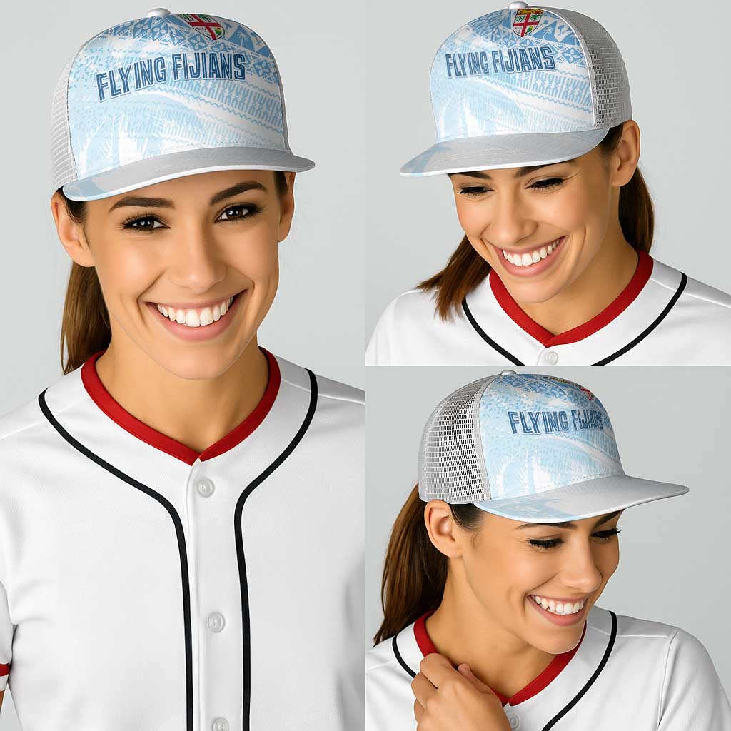 Fiji Rugby Kaiviti Masi Baseball Net Cap Turquoise - Polynesian Pride