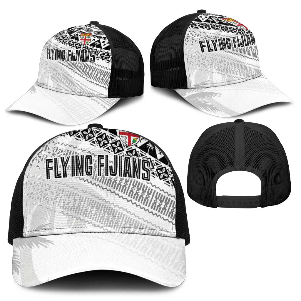 Fiji Rugby Kaiviti Masi Mesh Trucker Cap Black - Polynesian Pride