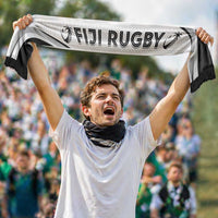 Fiji Tapa Rugby Ruffneck Scarf Go Flying Fijians LT14 - Polynesian Pride