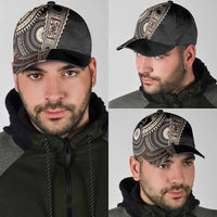 Fiji Traditional Masi Classic Cap Tapa Art Palm Leaves Pattern LT03