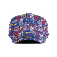 Filipino Maligayang Pasko Jeff Hat Pacific Patchwork Xmas Vibes LT9 Blue - Polynesian Pride