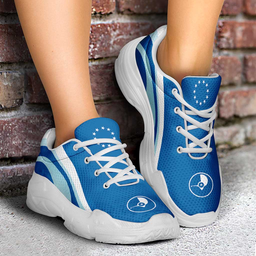 FSM Yap Chunky Sneakers Flag-Inspired Curve Style LT05 - Polynesian Pride