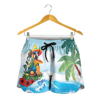 Funny Parrot Margarita Five O'clock Somewhere Shorts for Women LT9 - Polynesian Pride