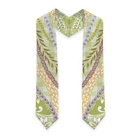 Green Palaka Hawaii Leis Graduation Stole Hawaiian-plaid Elegant Tropical Vibes LT14 - Polynesian Pride