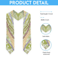 Green Palaka Hawaii Leis Graduation Stole Hawaiian-plaid Elegant Tropical Vibes LT14 - Polynesian Pride