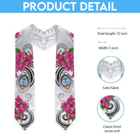 Guam Chamorro Graduation Stole Curves Polynesian Tattoo Mix Bougainvillea