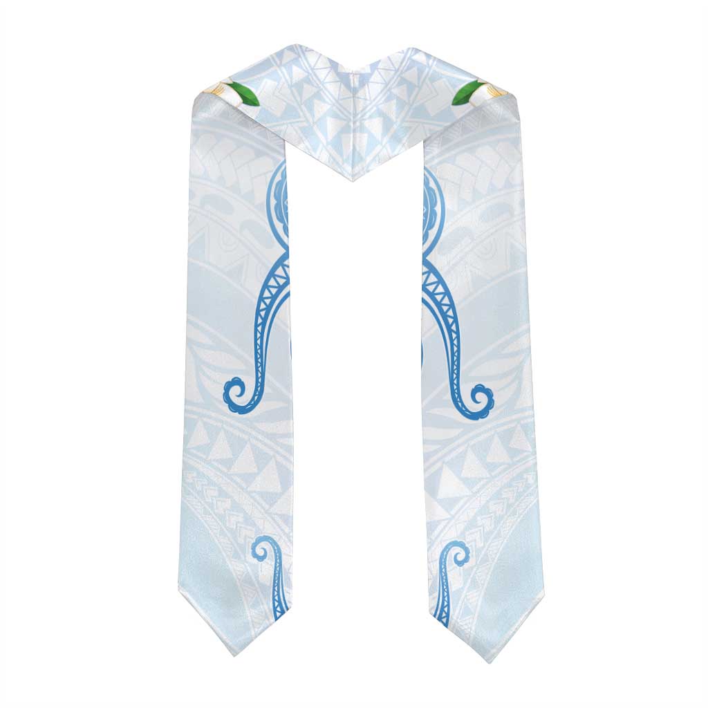 Guam Chamorro Graduation Stole Guasali Flowers Curves Style