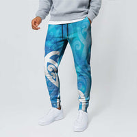 Hammerhead Shark Tattoo New Zealand Jogger Pants Maori Galaxy Mangopare Pattern LT14 - Polynesian Pride
