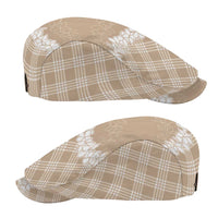 Hawaii Aloha Plumeria Lei Beige Palaka Jeff Hat - Polynesian Pride