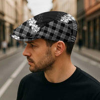 Hawaii Aloha Plumeria Lei Black Palaka Jeff Hat - Polynesian Pride