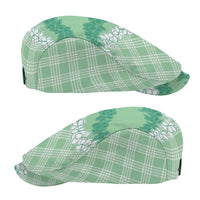 Hawaii Aloha Plumeria Lei Mint Palaka Jeff Hat - Polynesian Pride