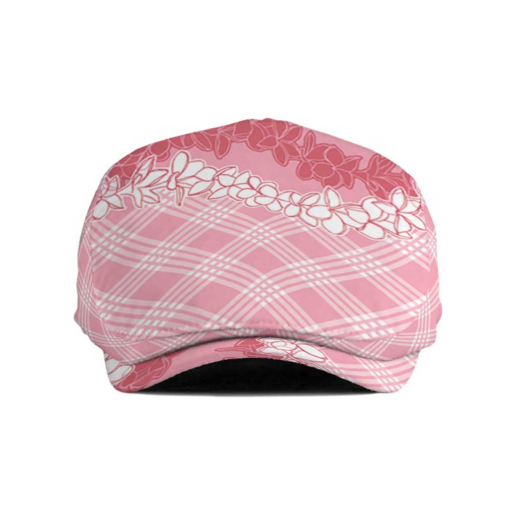 Hawaii Aloha Plumeria Lei Pink Palaka Jeff Hat - Polynesian Pride