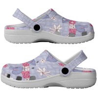 Hawaii Anthurium Tiare Pikake Lei Clogs Shoes Poni Lauhala Art Pattern LT01 - Polynesian Pride