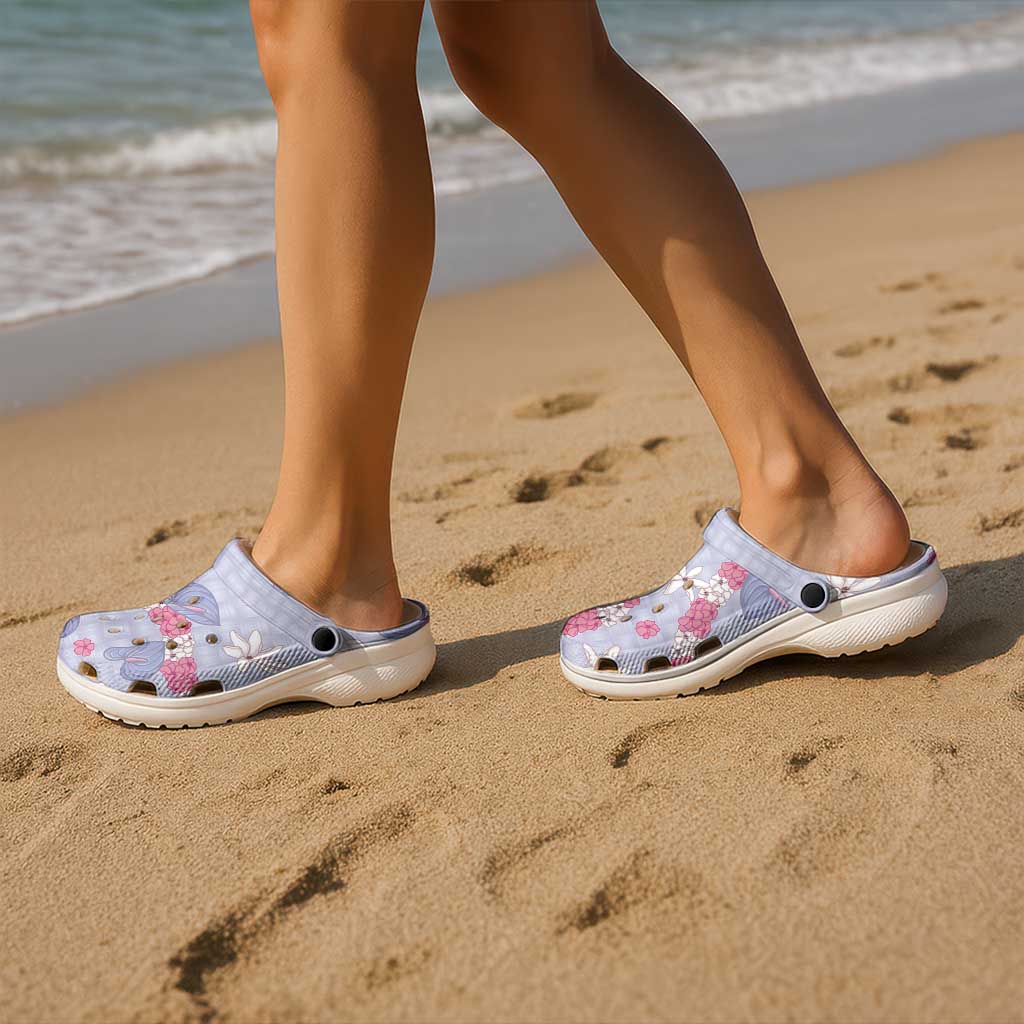 Hawaii Anthurium Tiare Pikake Lei Clogs Shoes Poni Lauhala Art Pattern LT01 - Polynesian Pride