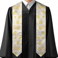 Hawaii Anthurium Tiare Pikake Lei Graduation Stole Melemele Lauhala Art Pattern