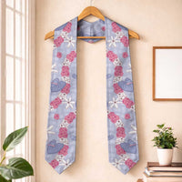 Hawaii Anthurium Tiare Pikake Lei Graduation Stole Poni Lauhala Art Pattern
