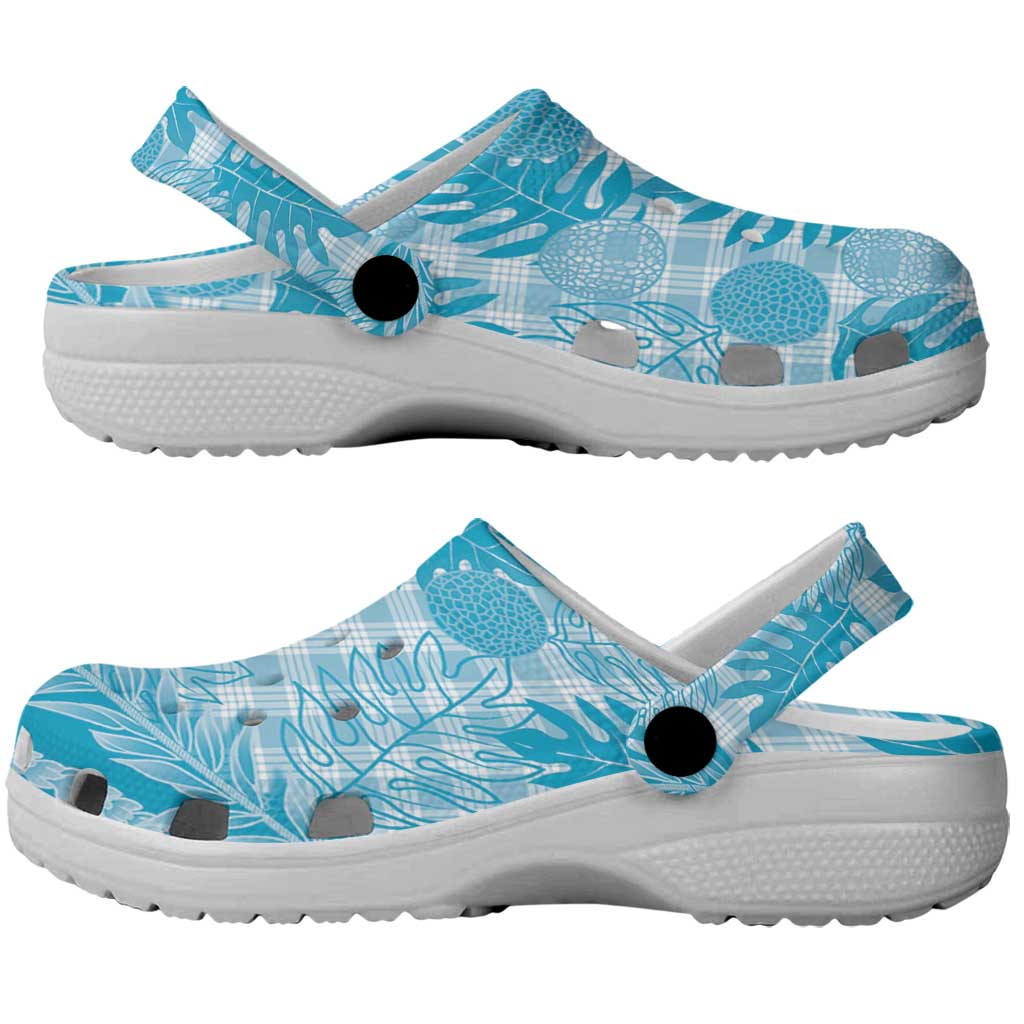 Hawaii Breadfruit Palaka Clogs Shoes Polu Maile Lei - Polynesian Pride