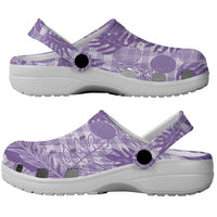 Hawaii Breadfruit Palaka Clogs Shoes Poni Maile Lei - Polynesian Pride